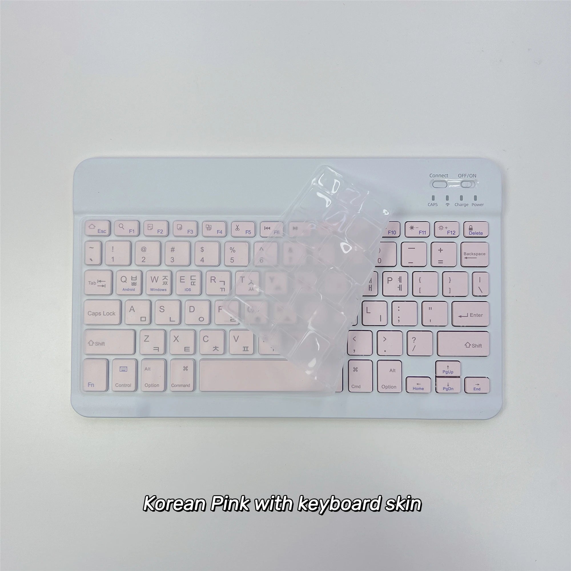 Korean language Ultra-Slim Bluetooth Keyboard Portable Mini Wireless Rechargeable for Apple iPad iPhone Korean