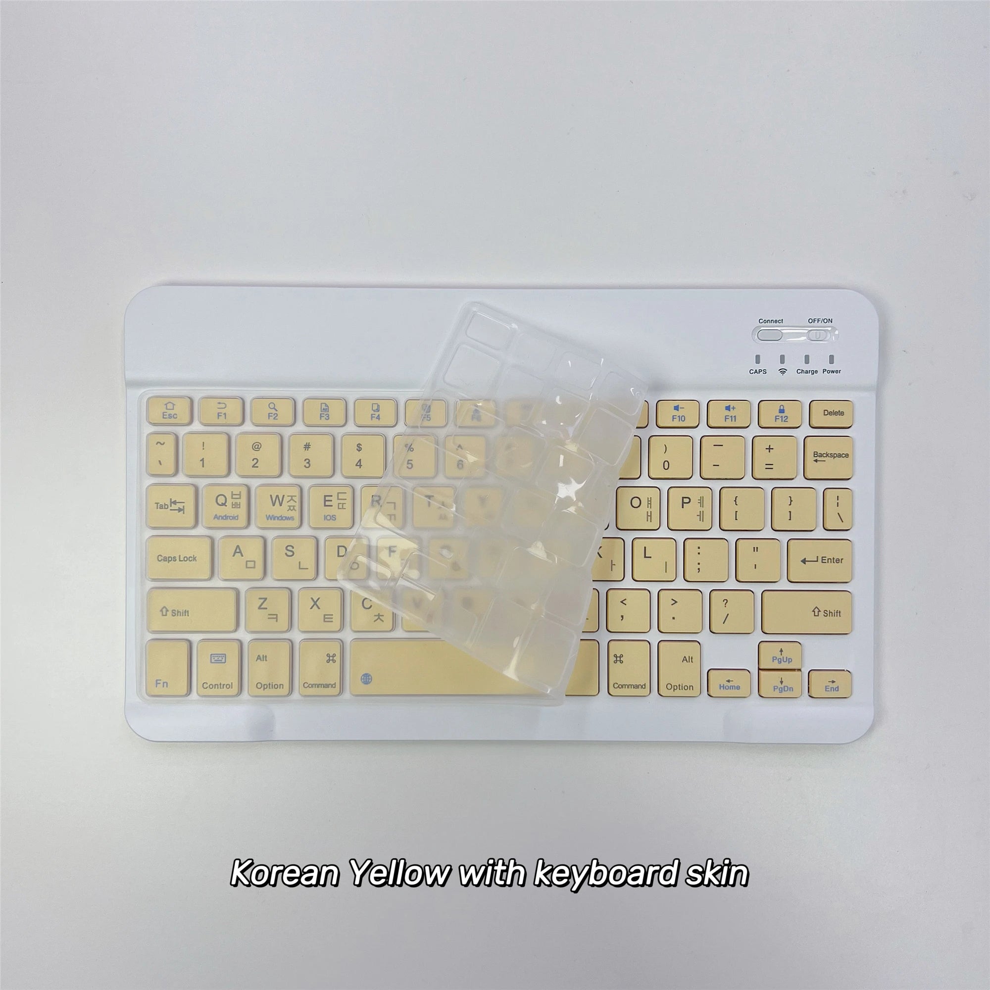 Korean language Ultra-Slim Bluetooth Keyboard Portable Mini Wireless Rechargeable for Apple iPad iPhone Korean