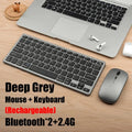 Mini Wireless Keyboard with Bluetooth 5.0 & 2.4G, Dual Mode Multimedia Portable for Laptop PC TV iPad Macbook Android