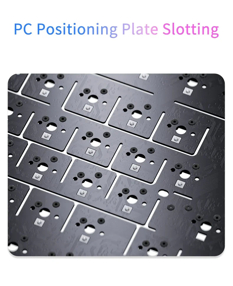 AJAZZ AK820/AK820 Pro Mechanical Gaming Keyboard Tri-Mode Bluetooth 5.1 Wireless Wired Knob Hot Swap Gasket Custom Keyboard