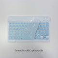 Korean language Ultra-Slim Bluetooth Keyboard Portable Mini Wireless Rechargeable for Apple iPad iPhone Korean