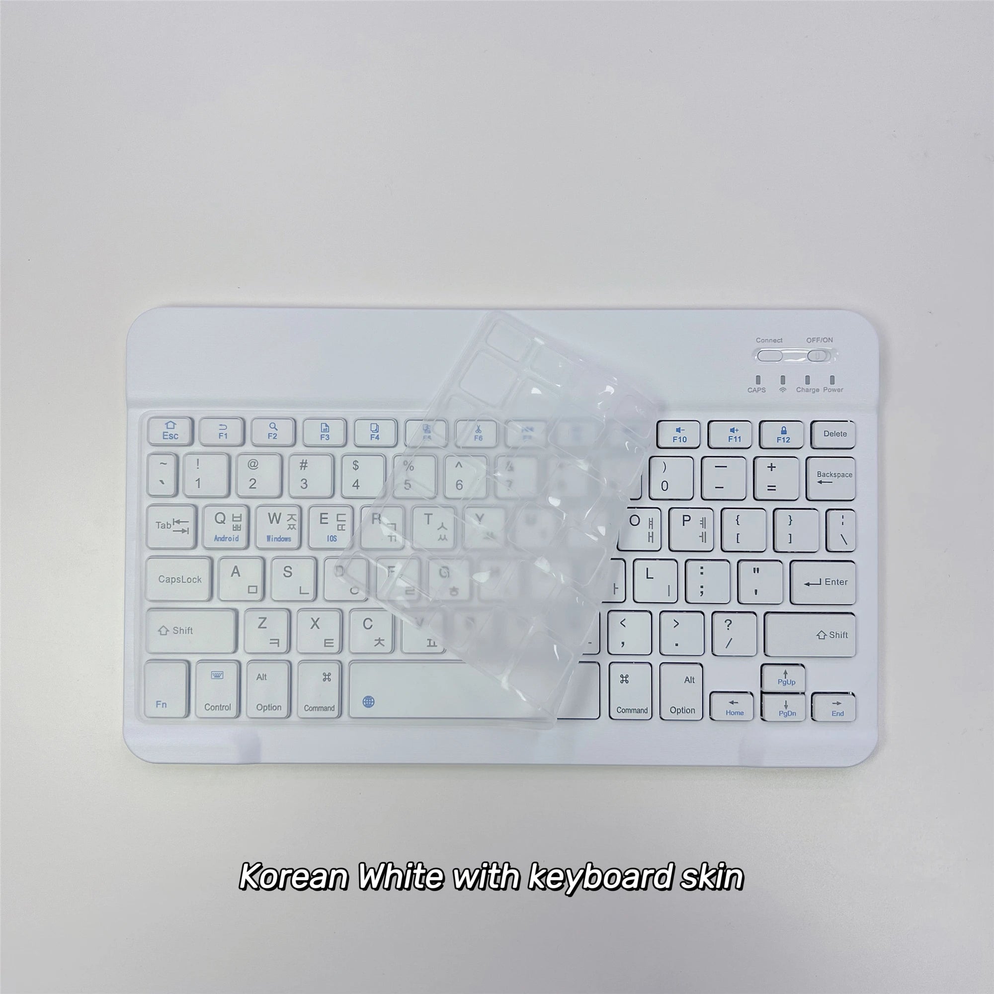 Korean language Ultra-Slim Bluetooth Keyboard Portable Mini Wireless Rechargeable for Apple iPad iPhone Korean
